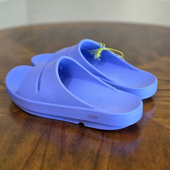 OOFOS Ooahh Men's Slides Sandals Purple Haze Size 11 US Running Recovery New - Picture 5 of 10